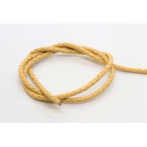 4 mm - Flettet snre, beige