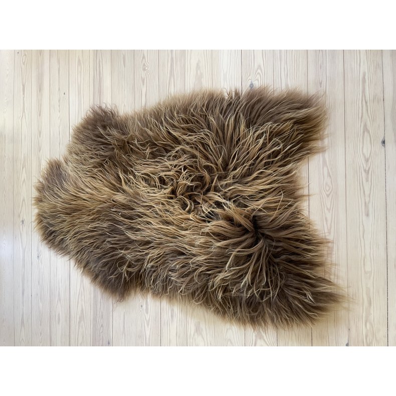 Islandske lammeskind brune