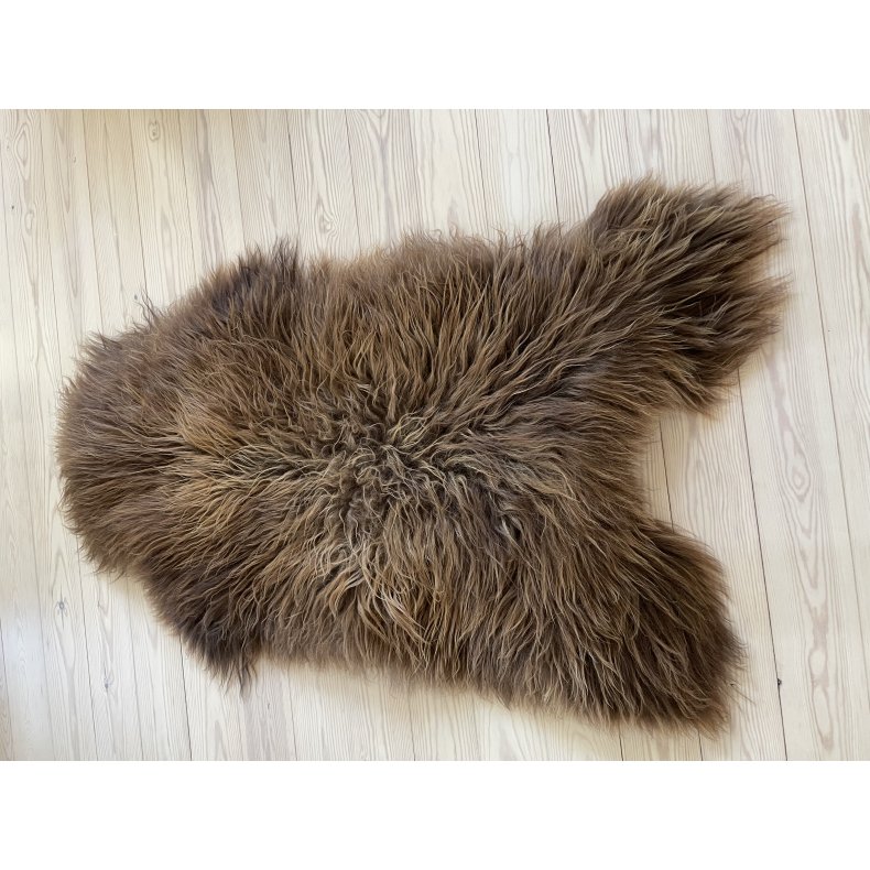 Islandske lammeskind brune