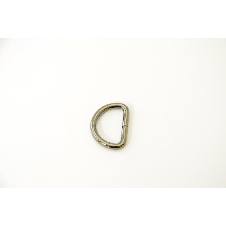 D-ring - sort/gunmetal