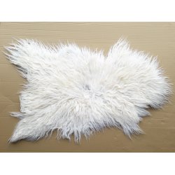 Islandske lammeskind Hvid/brun