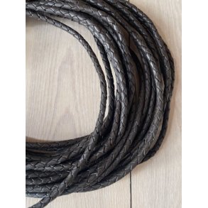 5 mm - Flette snre, mrkebrun