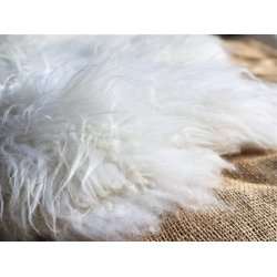 Natur-hvide lammeskind